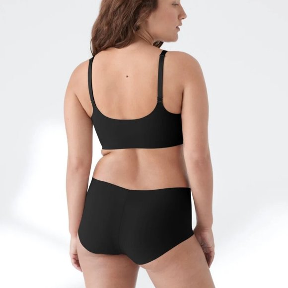 True & Co True Body Triangle Convertible Strap Black Bra XS - Picture 2 of 6